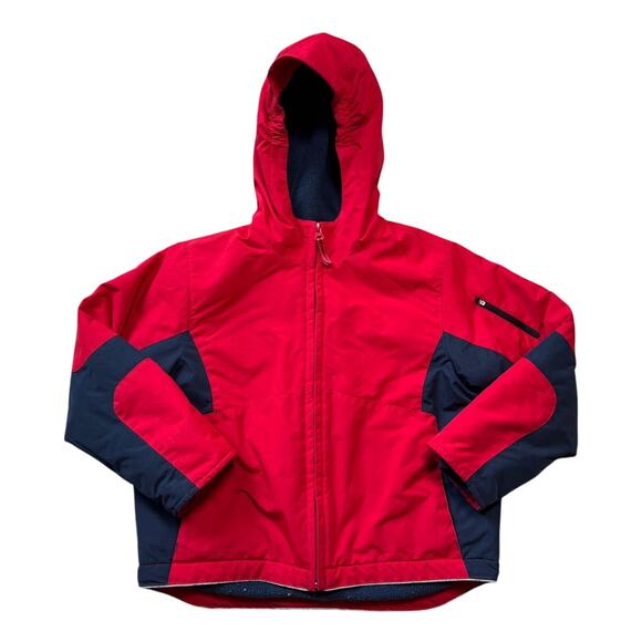 LAND'S END BOYS Winter Coat/Jacket; SIZE 6X-7; Red & Blue - Picture 1 of 11